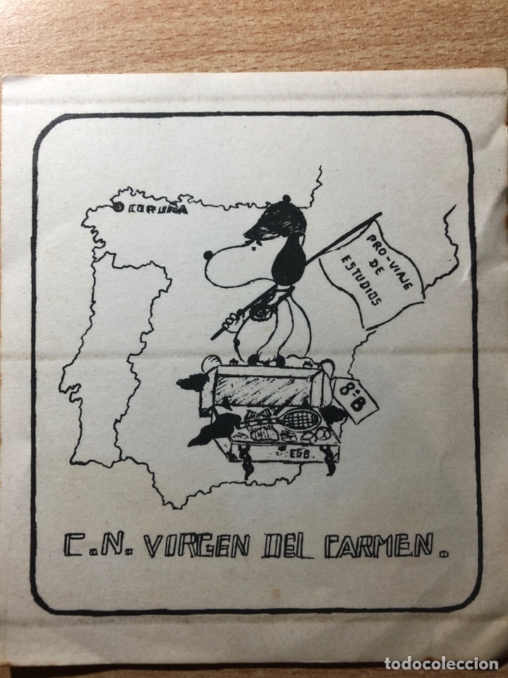 Pegatinas de colecci&oacute;n: LOTE DE PEGATINAS COLEGIO C. N. VIRGEN DEL CARMEN. CORU&Ntilde;A. GALICIA.
