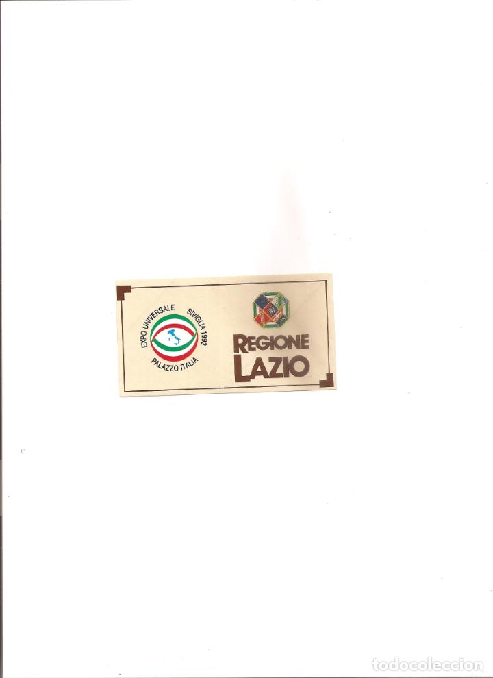 Pegatinas de colecci&oacute;n: 2218. expo 92 sevilla: pabellon de italia