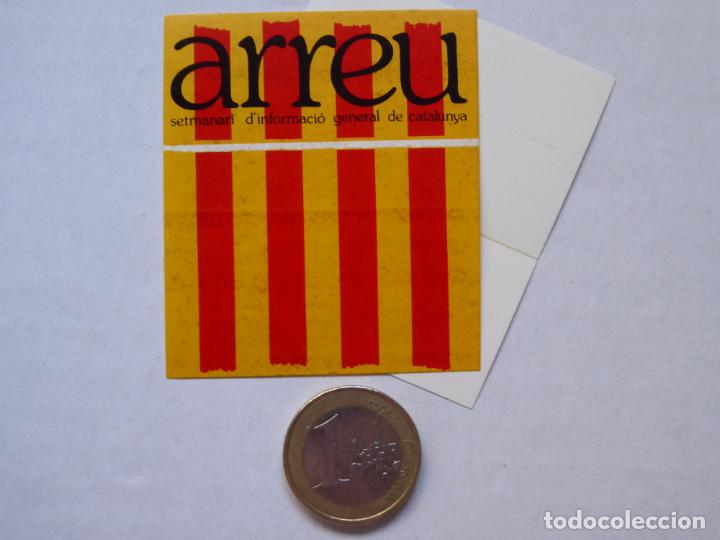Sammlung von Aufklebern: Adhesivo del semanario revista ARREU de informaci&oacute;n general de Catalu&ntilde;a