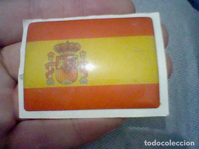 Pegatinas de colecci&oacute;n: BANDERA ESPA&Ntilde;A PLASTICO GOTA PEGATINA ADHESIVO 6 X 4,5 CMS