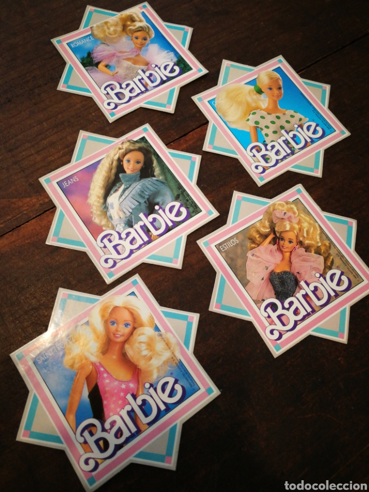 Pegatinas de colecci&oacute;n: LOTE PEGATINAS ADHESIVOS TROQUELADOS BARBIE (MATTEL), 1989.