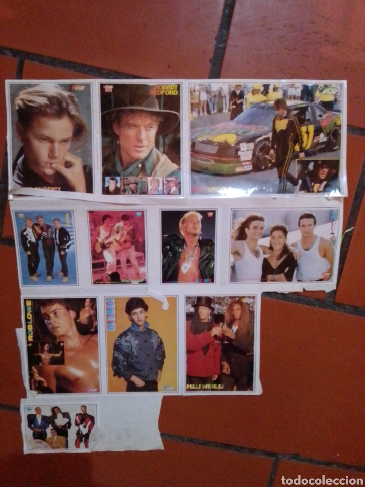 Pegatinas de colecci&oacute;n: Pack de pegatinas adhesivos obsequio de la revista super pop mili vanili mecano locomia rob lowe