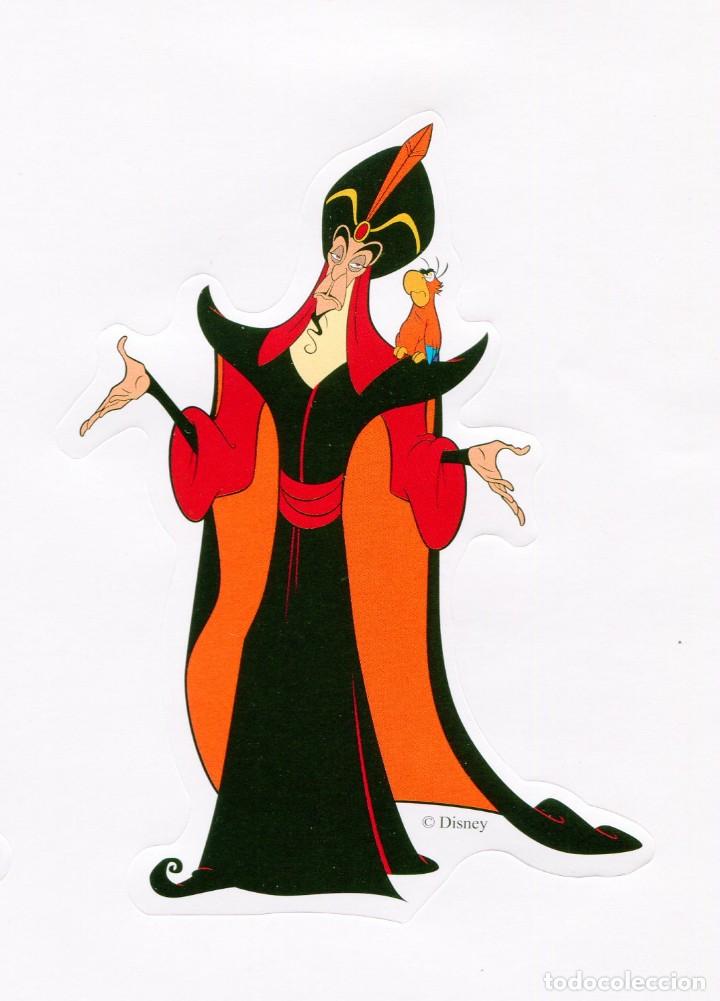 Collection stickers: PEGATINA TROQUELADA JASMINE (ALADINN) VILLANO JAFAR CON IAGO EL LORO MIRA MIS OTRAS PEGATINAS