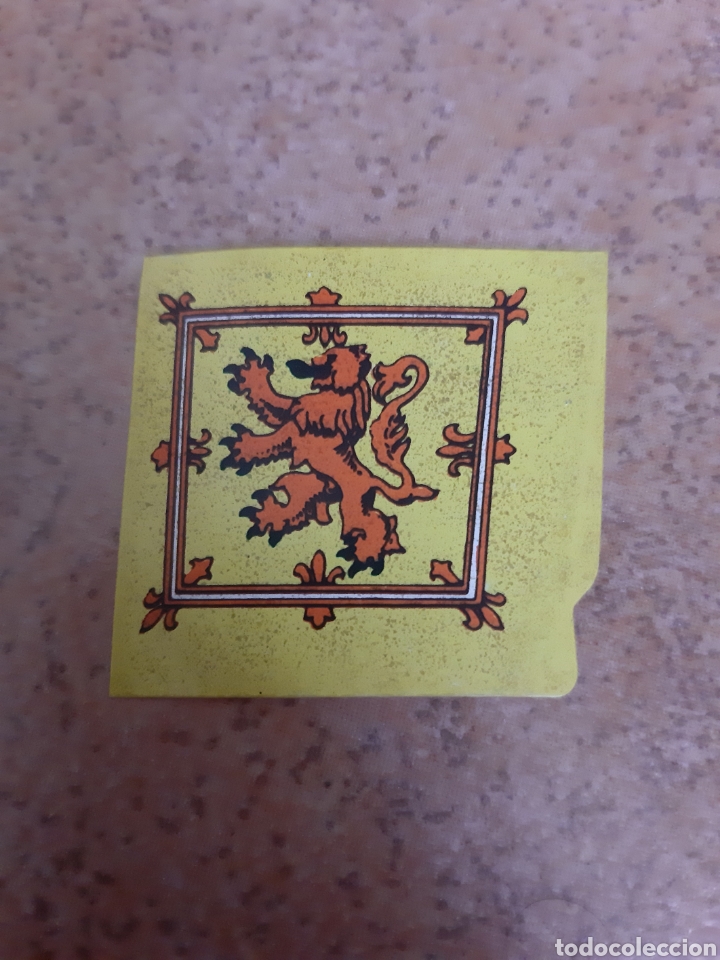 Pegatinas de colecci&oacute;n: BANDERA LEON FAMOBIL DESPEGADO