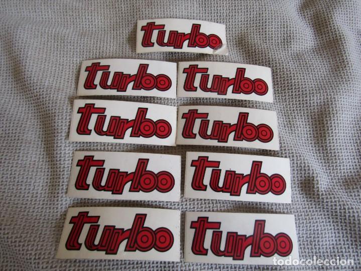 Pegatinas de colecci&oacute;n: Lot 9 Pegatinas Turbo