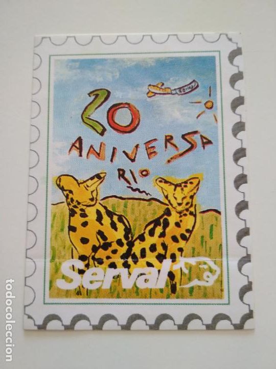 Pegatinas de colecci&oacute;n: PEGATINA PUBLICITARIA SERVAL