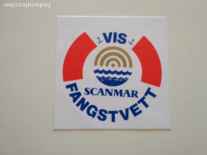 Pegatinas de colecci&oacute;n: PEGATINA PUBLICITARIA VIS SCANMAR FANGSTVETT