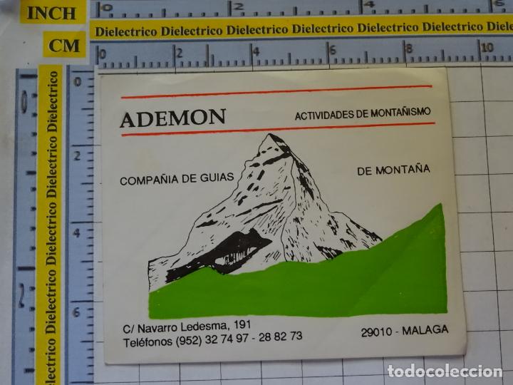 Pegatinas de colecci&oacute;n: PEGATINA DE DEPORTE. MONTA&Ntilde;ISMO. ADEMON ACTIVIDADES COMPA&Ntilde;&Iacute;A DE GU&Iacute;AS DE MONTA&Ntilde;A M&Aacute;LAGA. 27