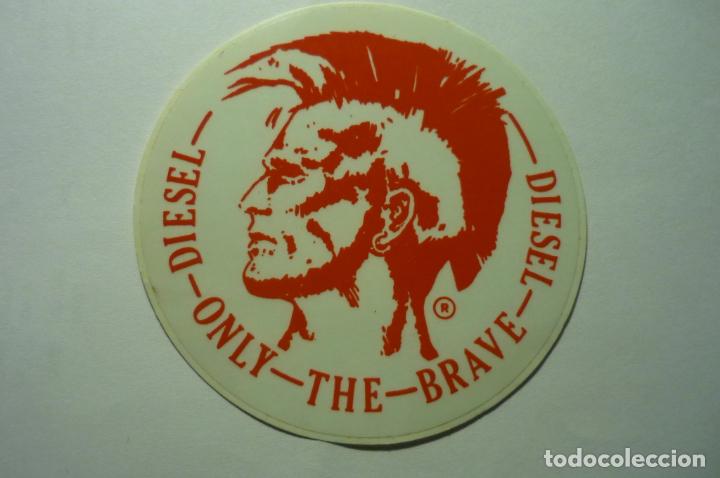 Autocollant Voiture "Diesel Only The Brave" - Décoratif Amovible - Noir Brillant - Made In Germany