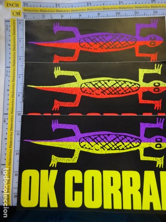 Collection stickers: 3 PEGATINAS DE MARCAS DE ROPA. VAQUEROS JEANS OK CORRAL. 30