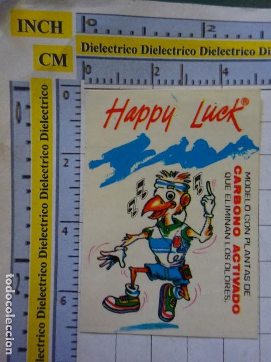 Collection stickers: PEGATINA DE MARCAS DE ROPA. ZAPATOS CALZADO HAPPY LUCK. 76