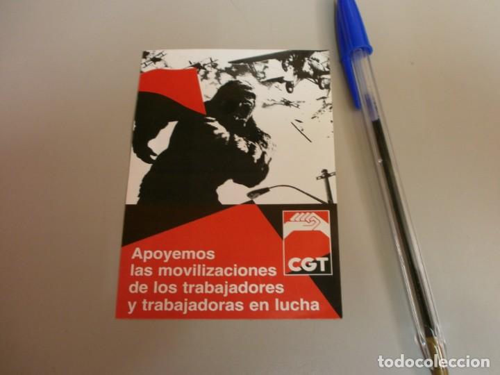 Pegatinas de colecci&oacute;n: pegatina politica cgt a&ntilde;os 70 o 80