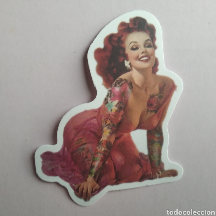 Autocollants de collection: Pegatina chica pin Up / 5 x 6 mm