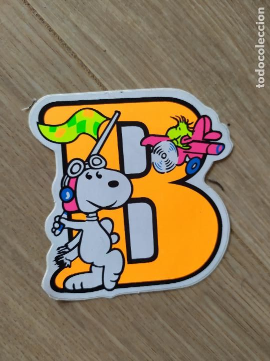 Pegatinas de colecci&oacute;n: PEGATINA ADHESIVO SNOOPY DIBUJOS COMIC letra B deporte