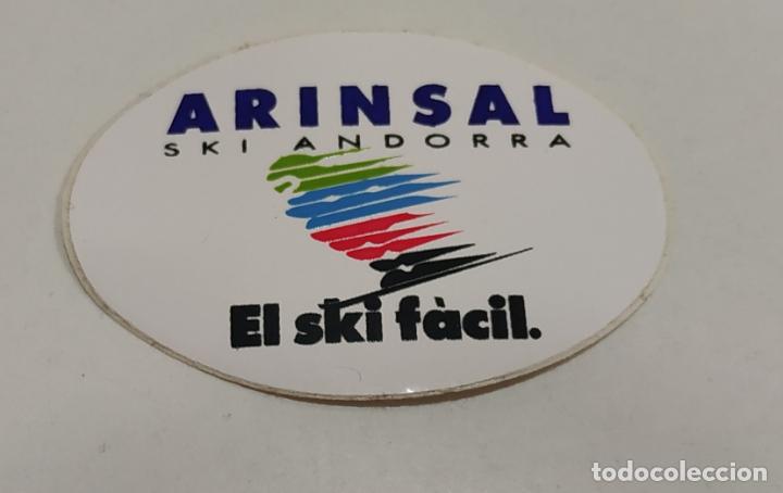 Pegatinas de colecci&oacute;n: ANTIGUA PEGATINA ARINSAL SKI ANDORRA , EL SKI FACIL
