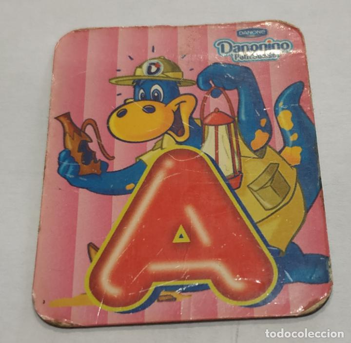 Pegatinas de colecci&oacute;n: CROMO IMANTADO , IMAN , LETRAS DANONINO DE DANONE , LETRA A