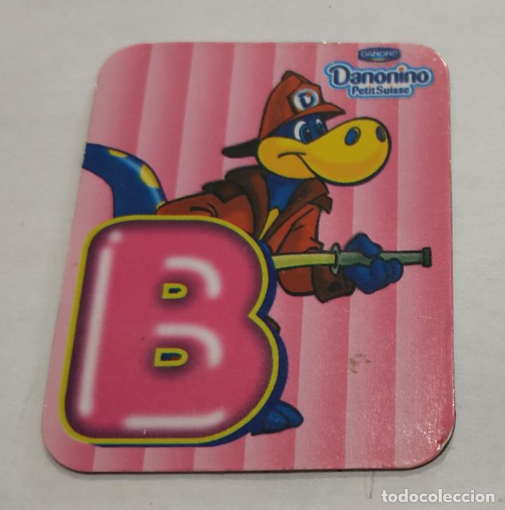 Pegatinas de colecci&oacute;n: CROMO IMANTADO , IMAN , LETRAS DANONINO DE DANONE , LETRA B