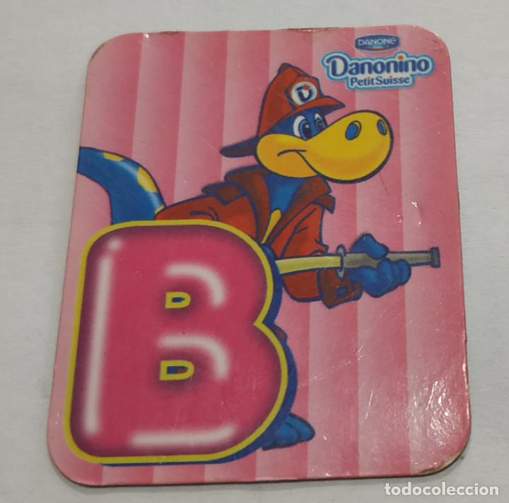 Pegatinas de colecci&oacute;n: CROMO IMANTADO , IMAN , LETRAS DANONINO DE DANONE , LETRA B