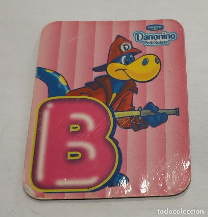 Pegatinas de colecci&oacute;n: CROMO IMANTADO , IMAN , LETRAS DANONINO DE DANONE , LETRA B