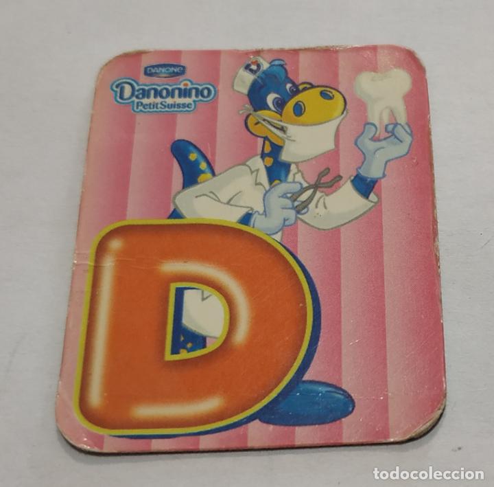 Pegatinas de colecci&oacute;n: CROMO IMANTADO , IMAN , LETRAS DANONINO DE DANONE , LETRA D
