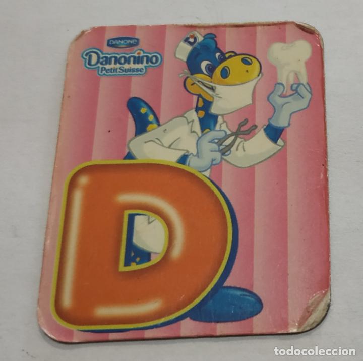 Pegatinas de colecci&oacute;n: CROMO IMANTADO , IMAN , LETRAS DANONINO DE DANONE , LETRA D