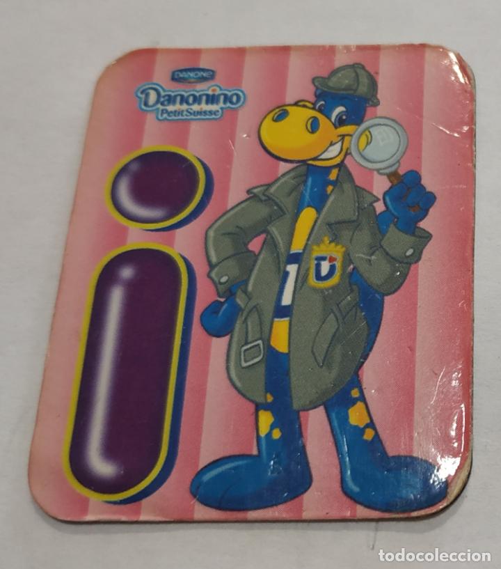 Pegatinas de colecci&oacute;n: CROMO IMANTADO , IMAN , LETRAS DANONINO DE DANONE , LETRA I