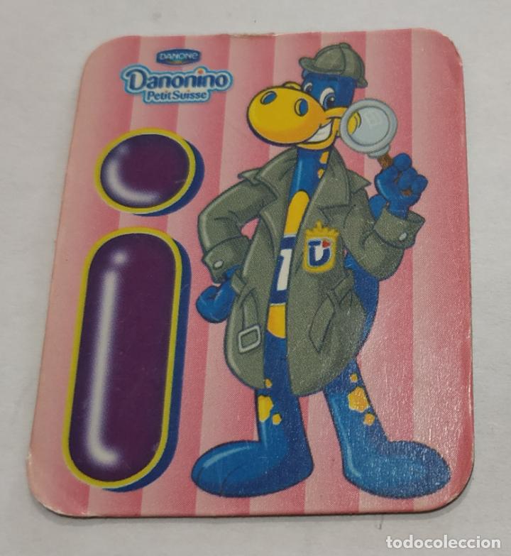 Pegatinas de colecci&oacute;n: CROMO IMANTADO , IMAN , LETRAS DANONINO DE DANONE , LETRA I