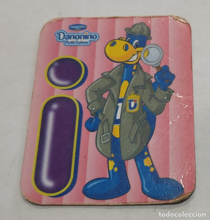Pegatinas de colecci&oacute;n: CROMO IMANTADO , IMAN , LETRAS DANONINO DE DANONE , LETRA I
