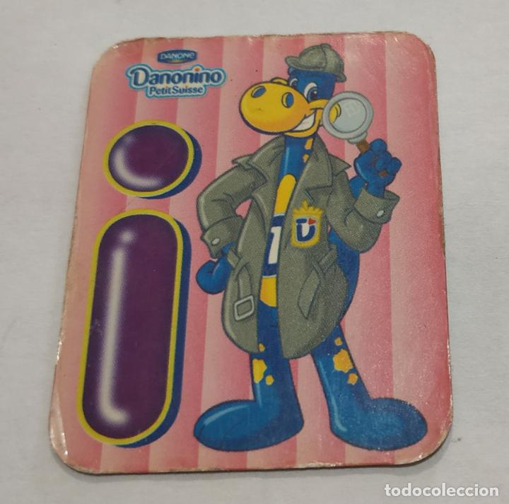 Pegatinas de colecci&oacute;n: CROMO IMANTADO , IMAN , LETRAS DANONINO DE DANONE , LETRA I