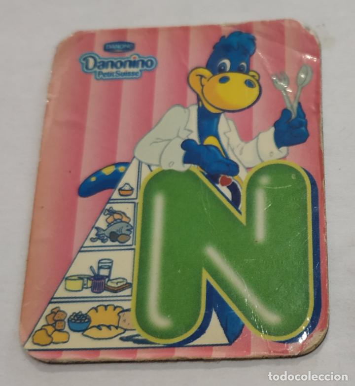 Pegatinas de colecci&oacute;n: CROMO IMANTADO , IMAN , LETRAS DANONINO DE DANONE , LETRA N