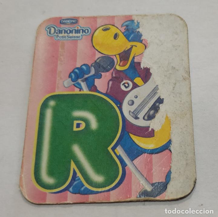 Pegatinas de colecci&oacute;n: CROMO IMANTADO , IMAN , LETRAS DANONINO DE DANONE , LETRA R