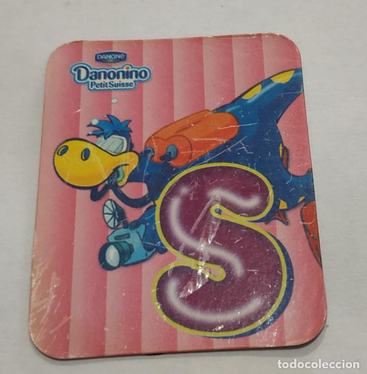 Pegatinas de colecci&oacute;n: CROMO IMANTADO , IMAN , LETRAS DANONINO DE DANONE , LETRA S