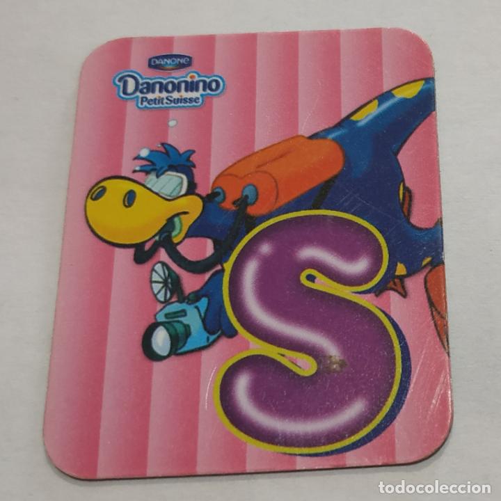 Pegatinas de colecci&oacute;n: CROMO IMANTADO , IMAN , LETRAS DANONINO DE DANONE , LETRA S