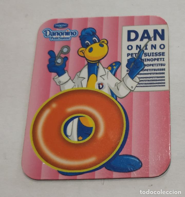 Pegatinas de colecci&oacute;n: CROMO IMANTADO , IMAN , LETRAS DANONINO DE DANONE , LETRA O