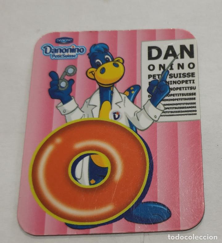 Pegatinas de colecci&oacute;n: CROMO IMANTADO , IMAN , LETRAS DANONINO DE DANONE , LETRA O
