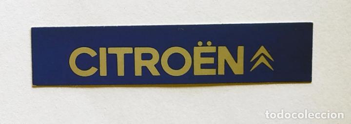 Pegatinas de colecci&oacute;n: CROMO TIRA PEGATINA A TODO GAS , MARCAS DE COCHES Y MOTOS, CITROEN , 6,8 CMS LEER DESCRIPCION