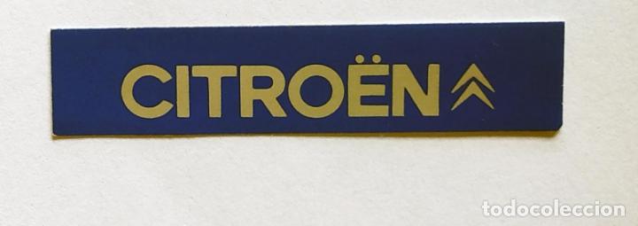 Pegatinas de colecci&oacute;n: CROMO TIRA PEGATINA A TODO GAS , MARCAS DE COCHES Y MOTOS, CITROEN , 6,8 CMS LEER DESCRIPCION