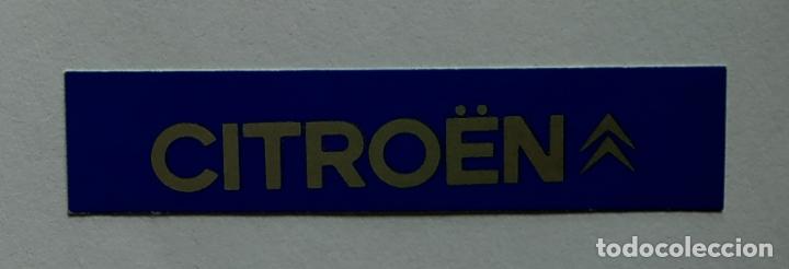 Pegatinas de colecci&oacute;n: CROMO TIRA PEGATINA A TODO GAS , MARCAS DE COCHES Y MOTOS, CITROEN , 6,8 CMS LEER DESCRIPCION
