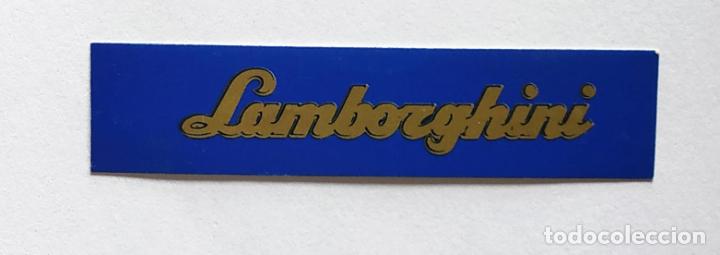 Pegatinas de colecci&oacute;n: CROMO TIRA PEGATINA A TODO GAS , MARCAS DE COCHES Y MOTOS, LAMBORGHINI , 6,8 CMS LEER DESCRIPCION