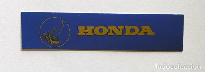 Pegatinas de colecci&oacute;n: CROMO TIRA PEGATINA A TODO GAS , MARCAS DE COCHES Y MOTOS, HONDA , 6,8 CMS LEER DESCRIPCION