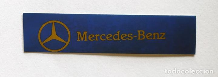 Pegatinas de colecci&oacute;n: CROMO TIRA PEGATINA A TODO GAS , MARCAS DE COCHES Y MOTOS, MERCEDES BENZ , 6,8 CMS LEER DESCRIPCION