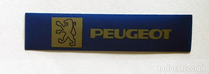 Pegatinas de colecci&oacute;n: CROMO TIRA PEGATINA A TODO GAS , MARCAS DE COCHES Y MOTOS, PEUGEOT , 6,8 CMS LEER DESCRIPCION