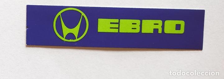 Pegatinas de colecci&oacute;n: CROMO TIRA PEGATINA A TODO GAS , MARCAS DE COCHES Y MOTOS, EBRO , 6,8 CMS LEER DESCRIPCION