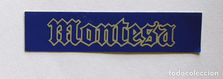 Pegatinas de colecci&oacute;n: CROMO TIRA PEGATINA A TODO GAS , MARCAS DE COCHES Y MOTOS, MONTESA , 6,8 CMS LEER DESCRIPCION