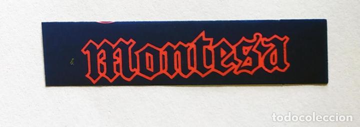 Pegatinas de colecci&oacute;n: CROMO TIRA PEGATINA A TODO GAS , MARCAS DE COCHES Y MOTOS, MONTESA , 6,8 CMS LEER DESCRIPCION