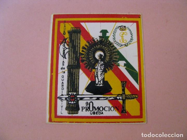 Pegatinas de colecci&oacute;n: PEGATINA ACADEMIA DE GUARDIAS DE GUARDIA CIVIL, UBEDA. PROMOCI&Oacute;N 90. 10X8,5 CM.
