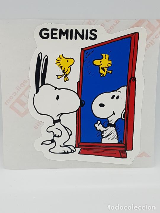 Pegatinas de colecci&oacute;n: PEGATINA DESPEGADA DE SNOOPY A&Ntilde;OS 80 - HOROSCOPO - GEMINIS