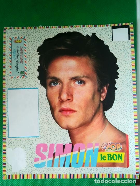 Pegatinas de colecci&oacute;n: PEGATINAS ADHESIVAS de la Revista Super Pop SIMON LE BON.