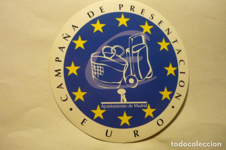 Collection stickers: pegatina campa&ntilde;a presentacion euro -madrid
