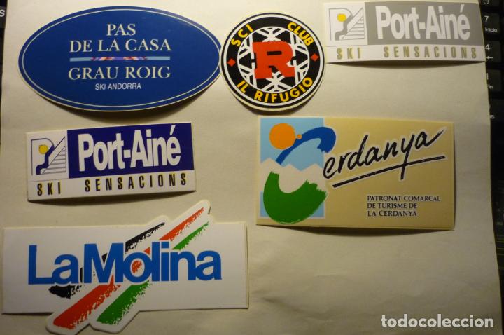 Pegatinas de colecci&oacute;n: lote p&egrave;gatinas estaciones de esqui